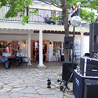 Back patio wedding with dancing - The Woods on 9th, Utah