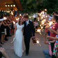 Sparkler Send-off - LDS Church Pavilion, Utah