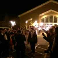 Sparkler Send-off - LDS Church, Utah