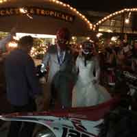 Motorcycle Sparkler Send-off - Cactus & Tropicals, Utah