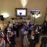 Couples love dance from above, music and lights - Carmelle, Utah